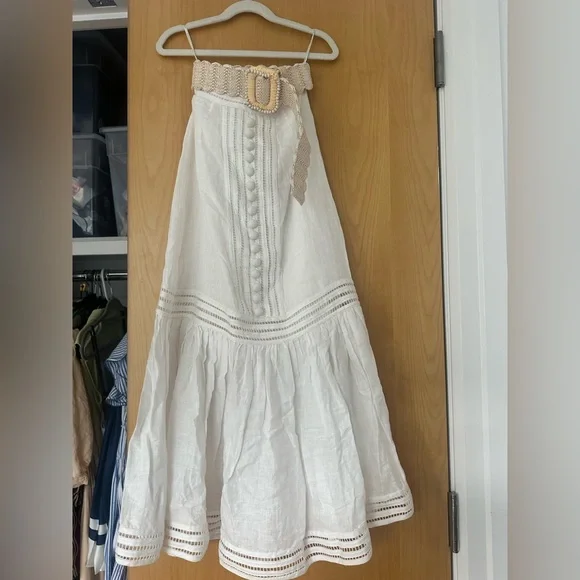 Zimmermann skirt with raffia belt - Picture 7 of 10